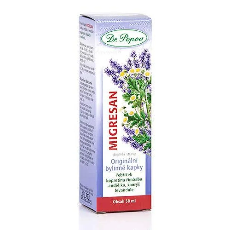 Dr. Popov Tinktúra Migresan bylinné kvapky 50 ml