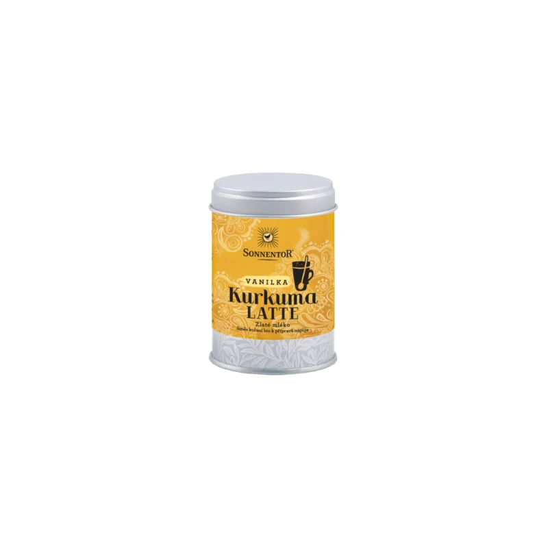 Bio Kurkuma Latte-vanilka 60g dózička (Pikantní kořeněná směs) , SONNENTOR