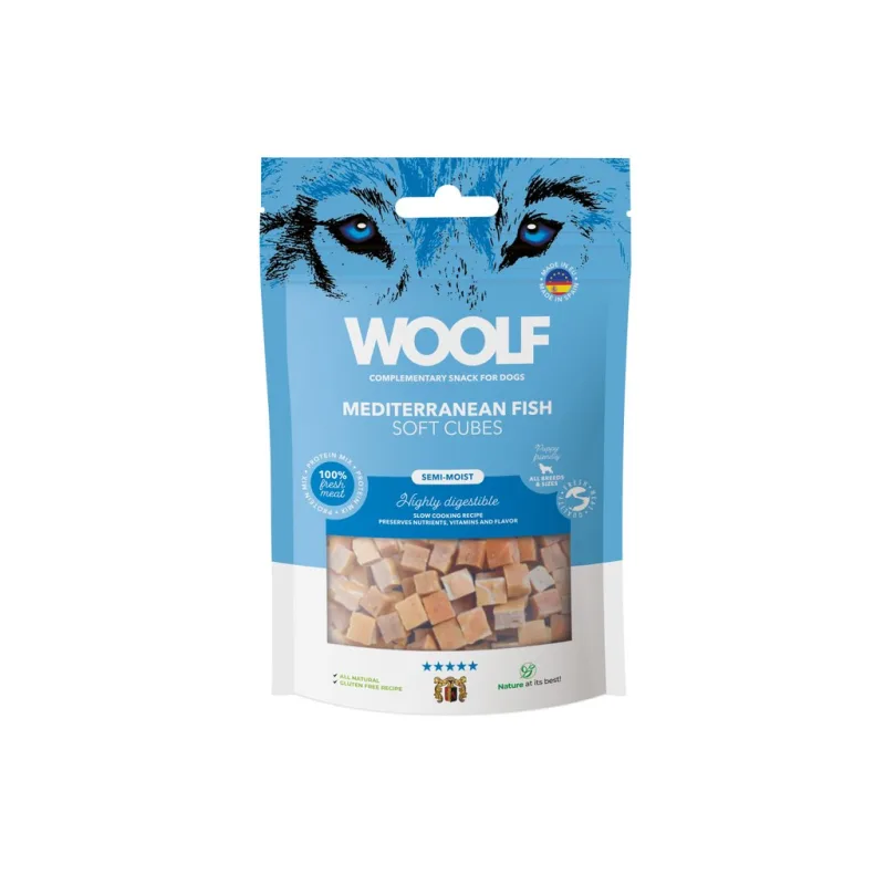 WOOLF Soft Cubes -  Mediteranean Fish 100g