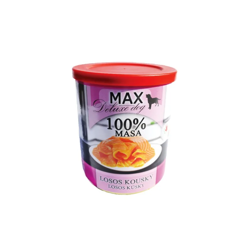 Konzerva Max Deluxe Losos kousky 800g