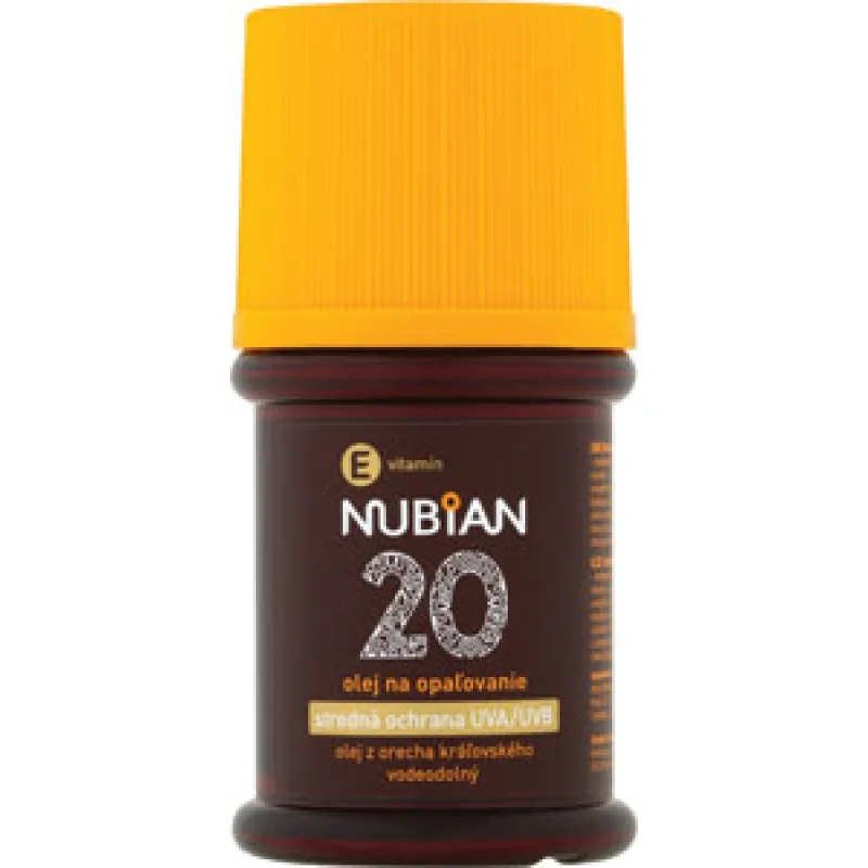 Nubian vodeodolný olej na opaľovanie SPF 20 60 ml