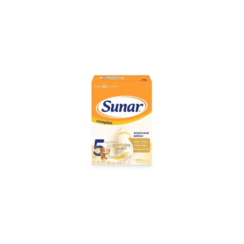 Sunar Complex 5 mliečna výživa (od ukonč. 36. mesiaca) 2x300 g (600 g)