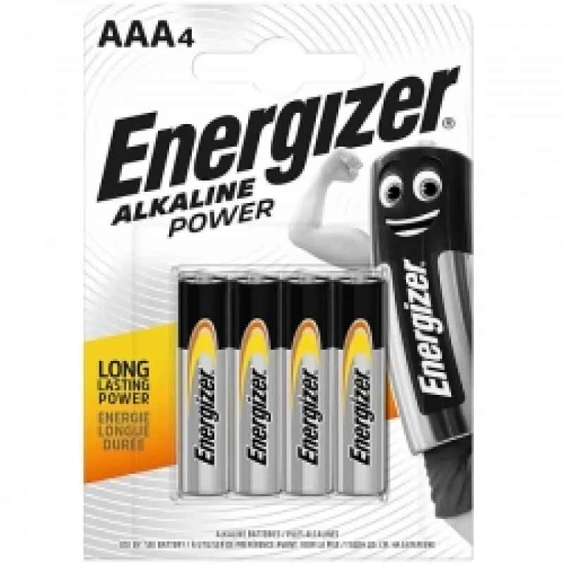 Energizer Alkaline Power LR03/AAA Batteries 4-pack