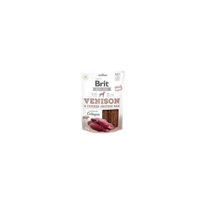 Brit Jerky Venison Protein Bar 80g