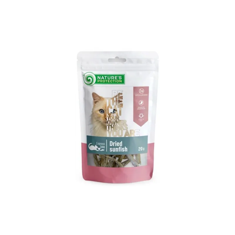 Nature's Protection Cat Snack sušené rybičky 20 g