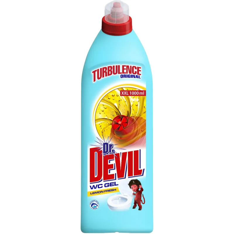 Dr. Devil WC gel Turbulence Lemon Fresh 1L