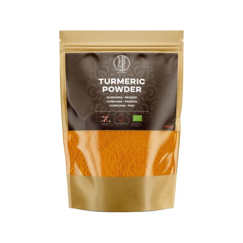 Kurkuma - Curcuma - Turmeric BIO - prášek 100 g BRAINMAX