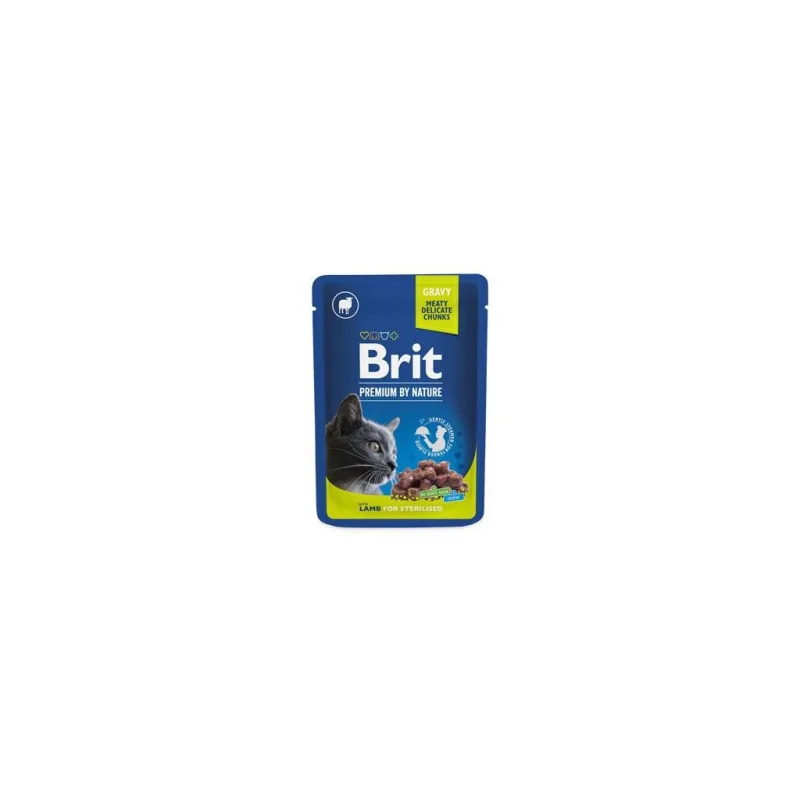 Brit Premium Cat kapsa Lamb for Sterilised 100g