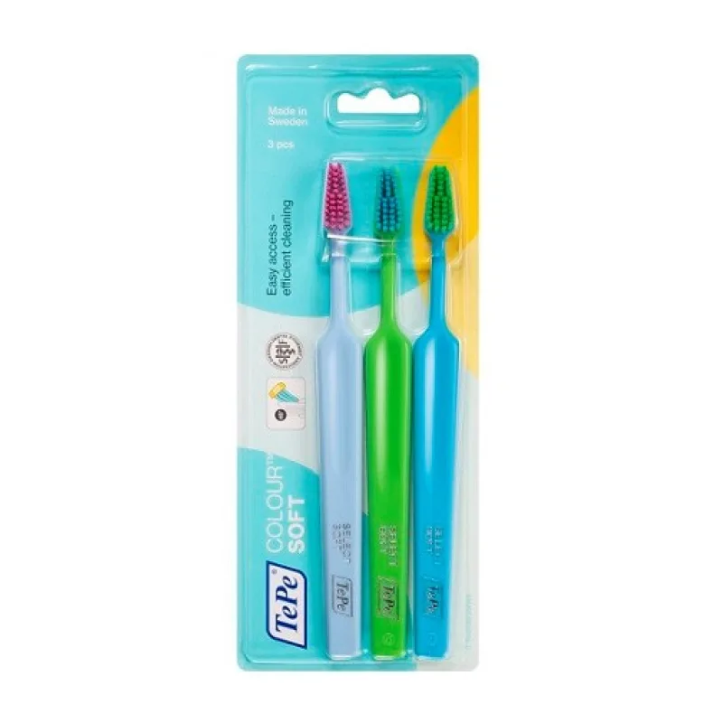 TePe Colour Select Soft zubná kefka soft 3 ks
