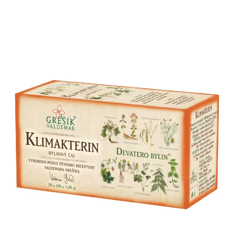 Bylinný čaj porciovaný Klimakterin 20g Grešík