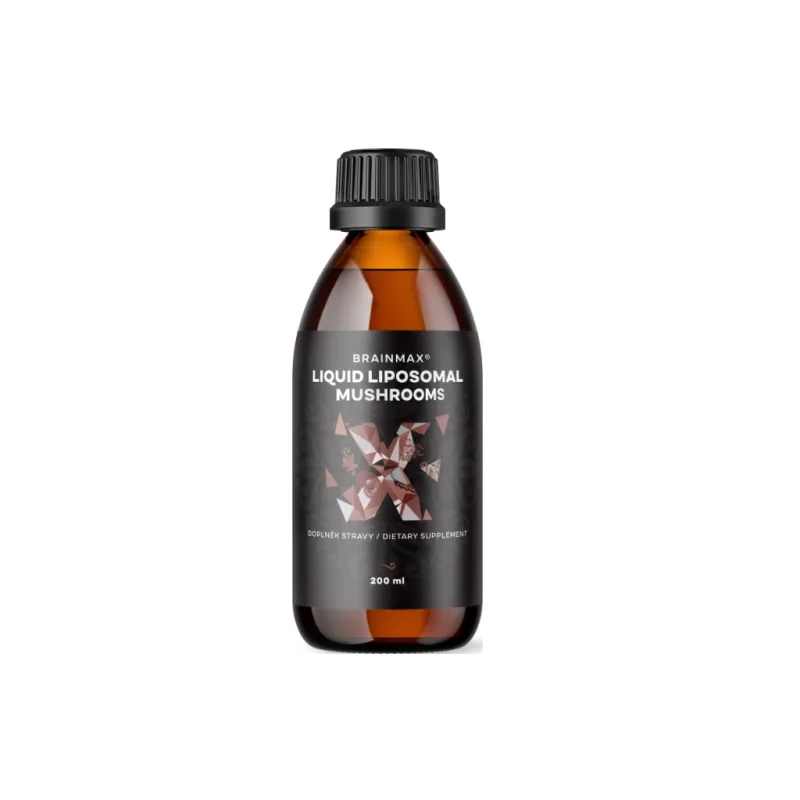 HOUBY v lipozomální formě - LIPOSOMAL MUSHROOMS 200 ml BRAINMAX