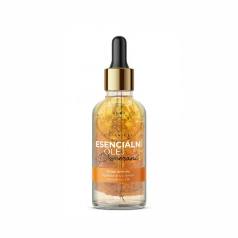Pomeranč - 100% přírodní esenciální olej s okvětními lístky 30ml LeFleur
