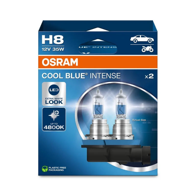 Žiarovka, diaľkový svetlomet ams-OSRAM COOL BLUE INTENSE 64212CBN-2HB H8