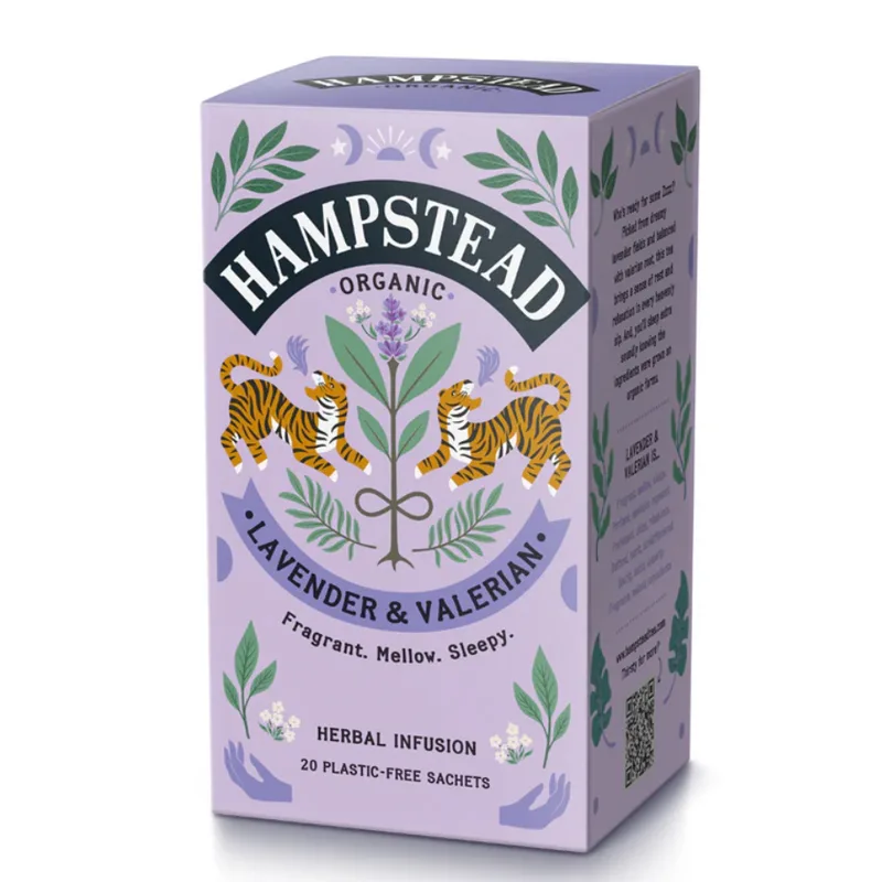 Hampstaed Tea BIO bylinný čaj s levandulí a kozlíkem 20ks