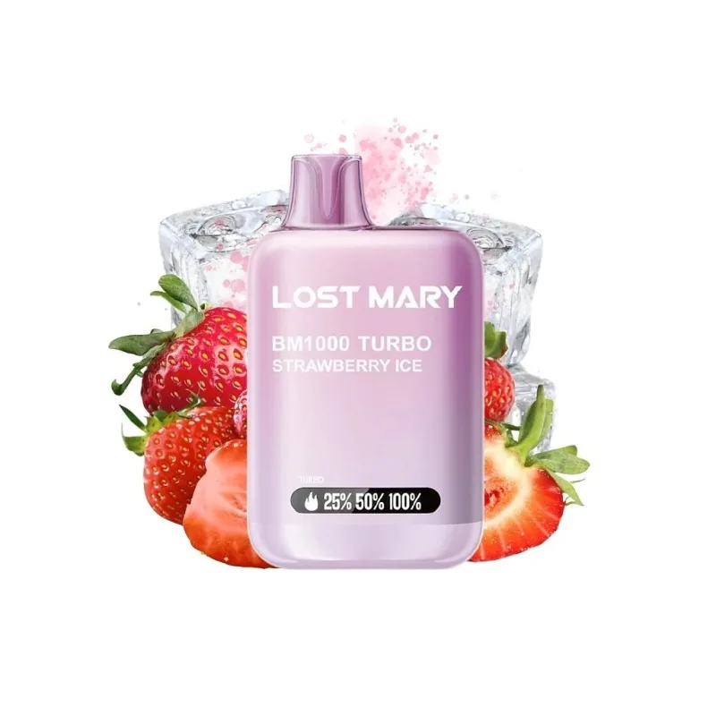 Lost Mary BM1000 Turbo Strawberry ICE 20mg  Ledová jahoda