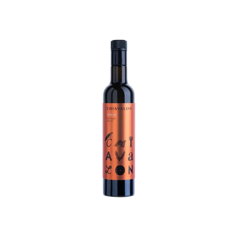 Výrazný extra panenský olivový olej na maso a steaky Chiavalon ATILIO 500 ml