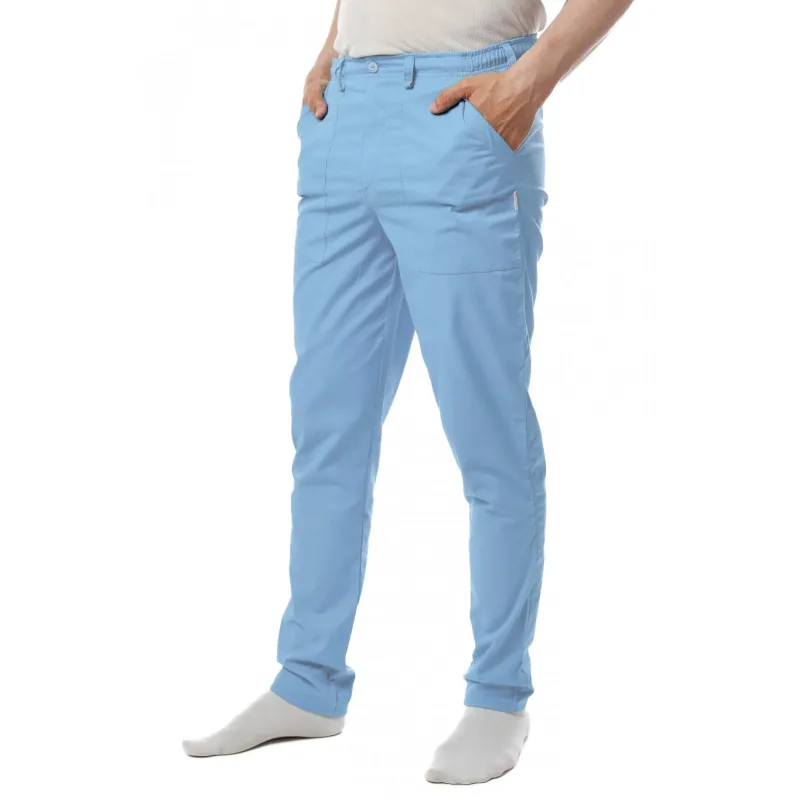 Zdravotnické kalhoty OTO SATTÉ® Slim Bledomodrá