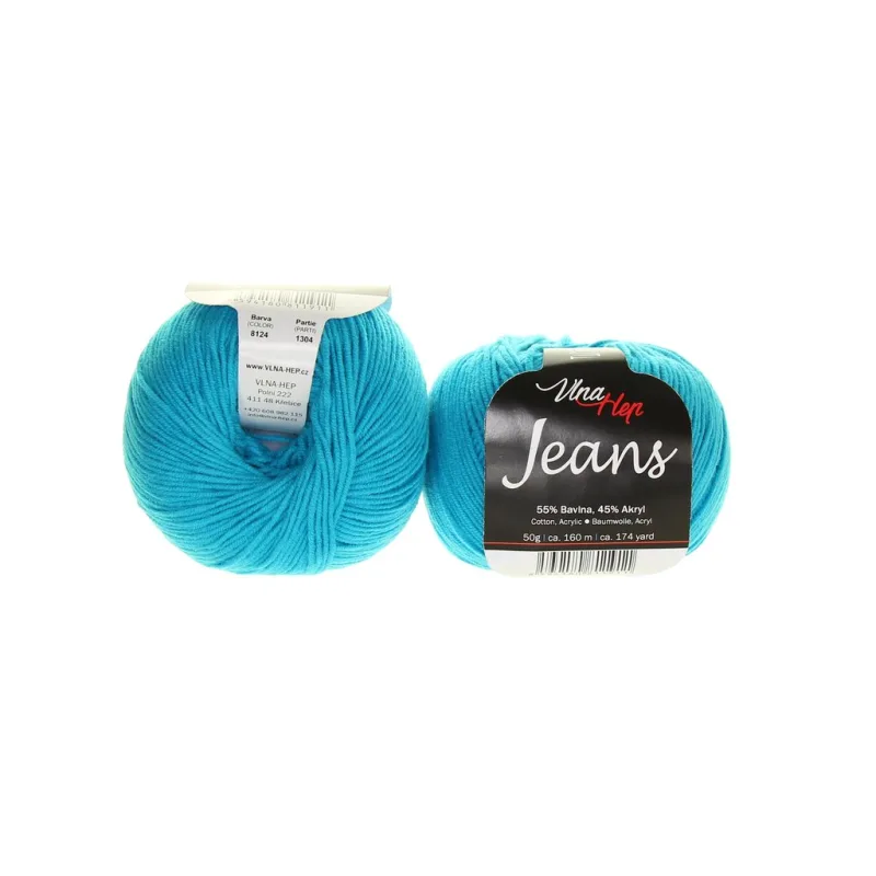 Jeans 8124 tyrkysová – náhled 1