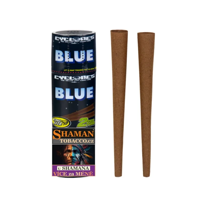 Kónické dutinky CYCLONES BLUNT CONES King Size 2ks - BLUE