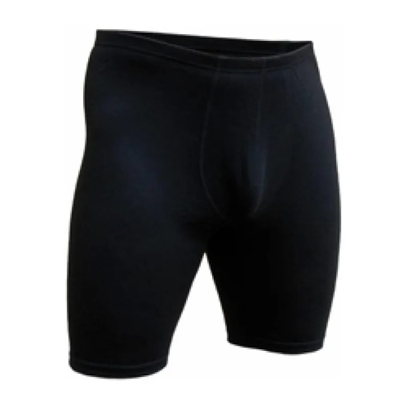 Men's short sport functional thermal underwear Bidek made of sheep wool black