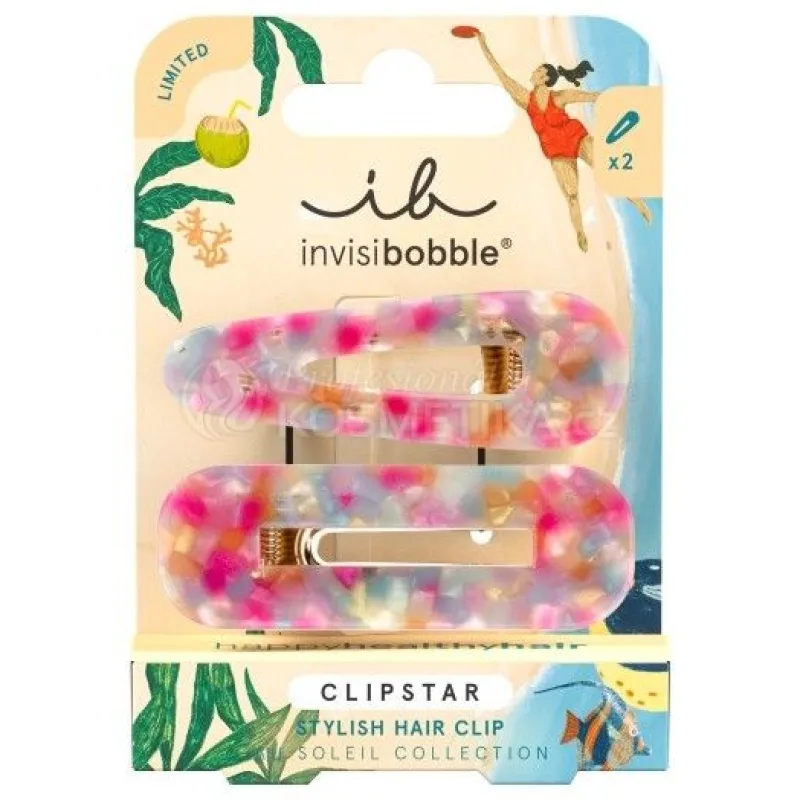 Invisibobble Clipstar Au Soleil Dazzling Wave - Sponka do vlasů 2 ks