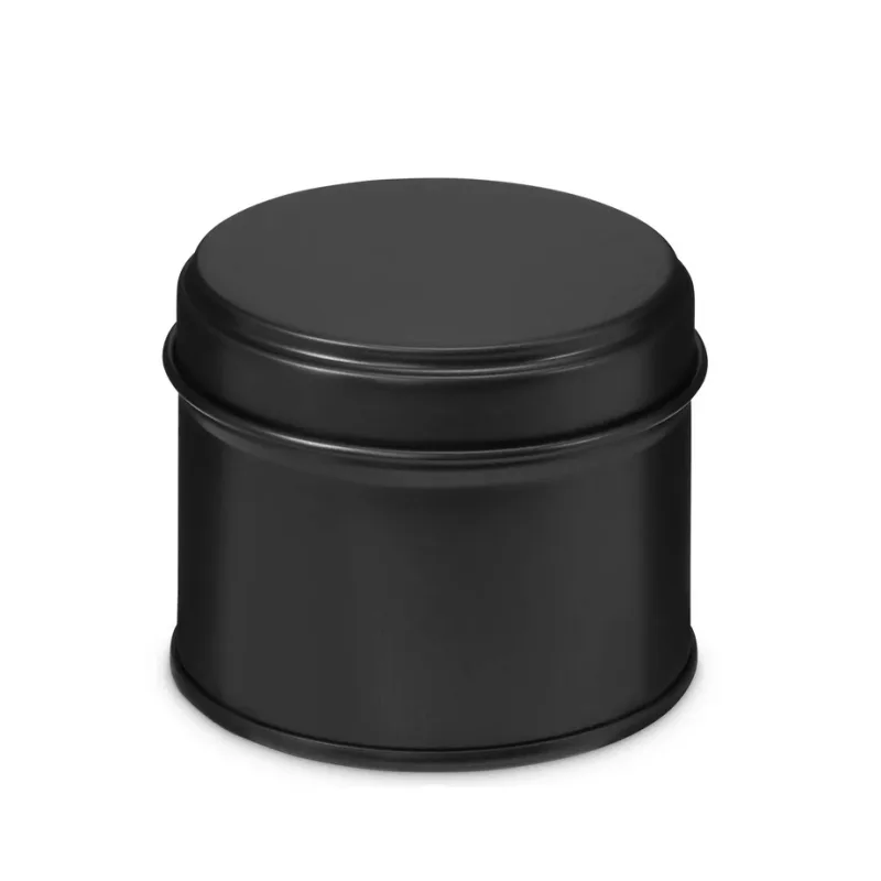 Černá plechová dóza, 100ml