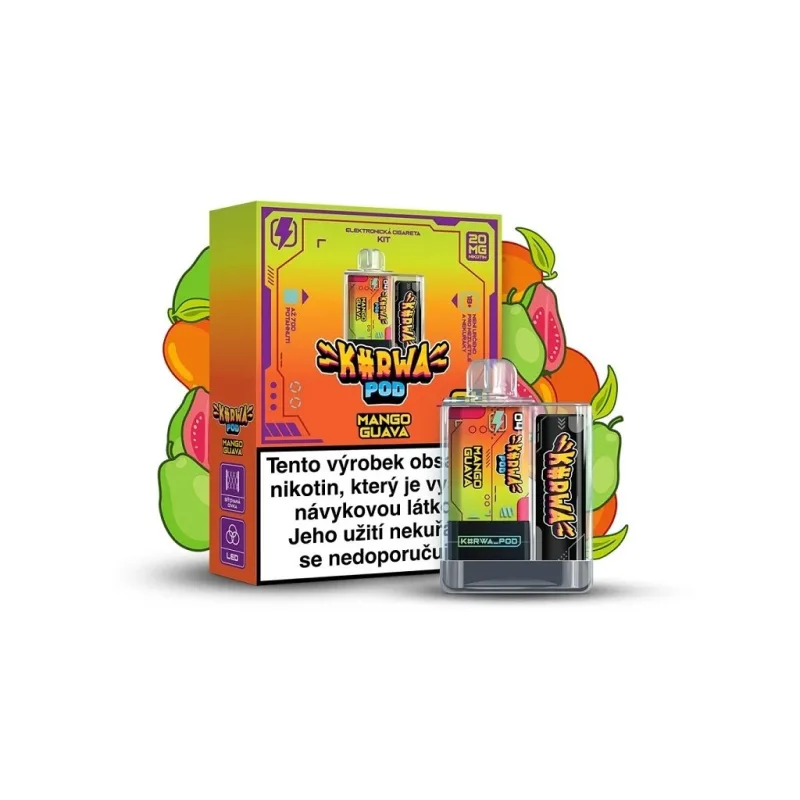 Kurwa Pod - Starter Kit - Mango Guava  Hybridní elektronická cigareta