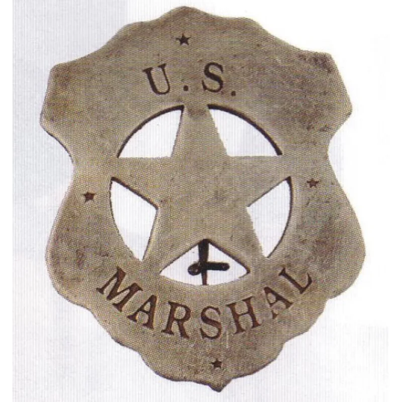 sheriffská hvězda US MARSHAL starostříbrná