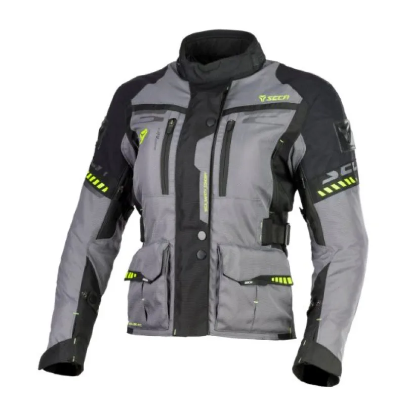 Dámská moto bunda SECA Arrakis II Lady šedo/černá