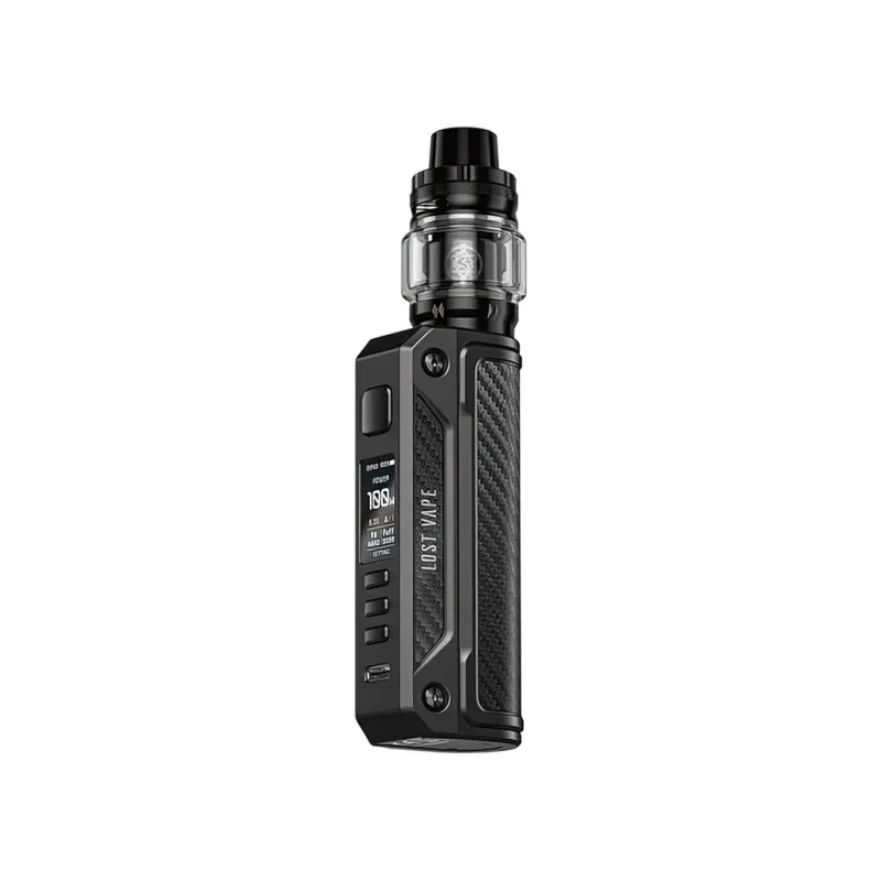 Lost Vape Thelema Solo 100W - Full Kit - Black Carbon Fiber  s Centaurus Subohm Tank