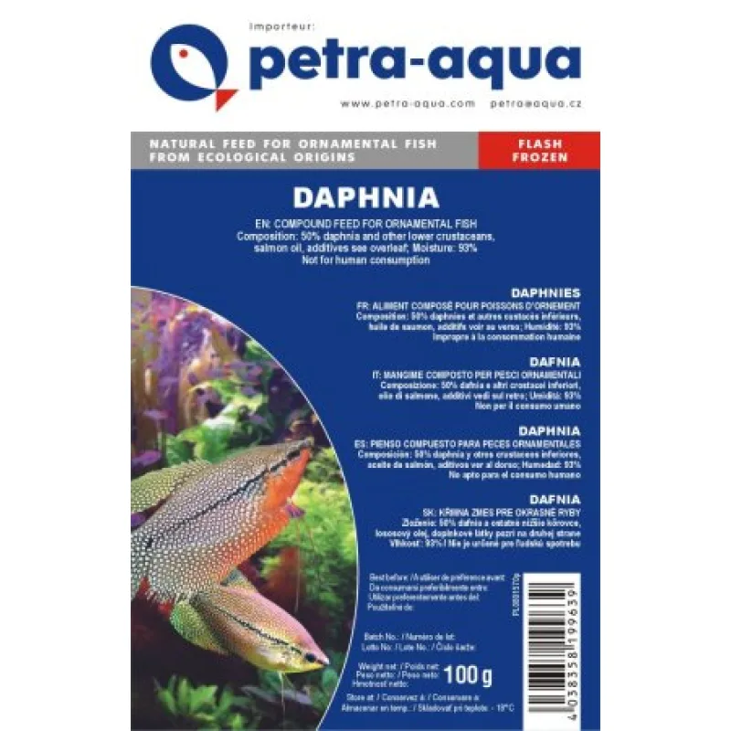 Daphnia frozen blister - mražené Dafnie - Vyberte balení: 6x 100 g