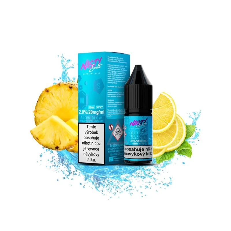 Nasty Salt - Slow Blow - 20mg  Ananas s limetkovou limonádou