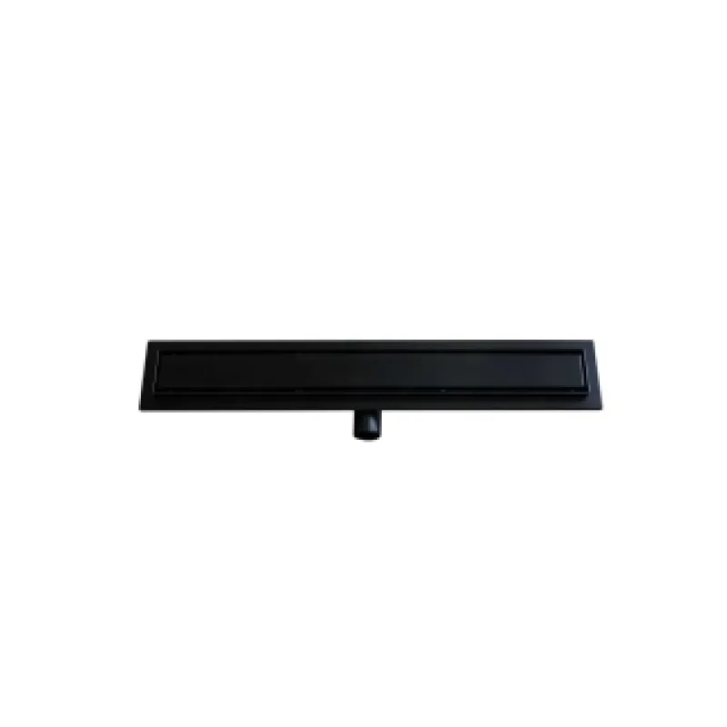 Černý Nerezový odtokový žlab 60 cm - model KLASIK 2v1