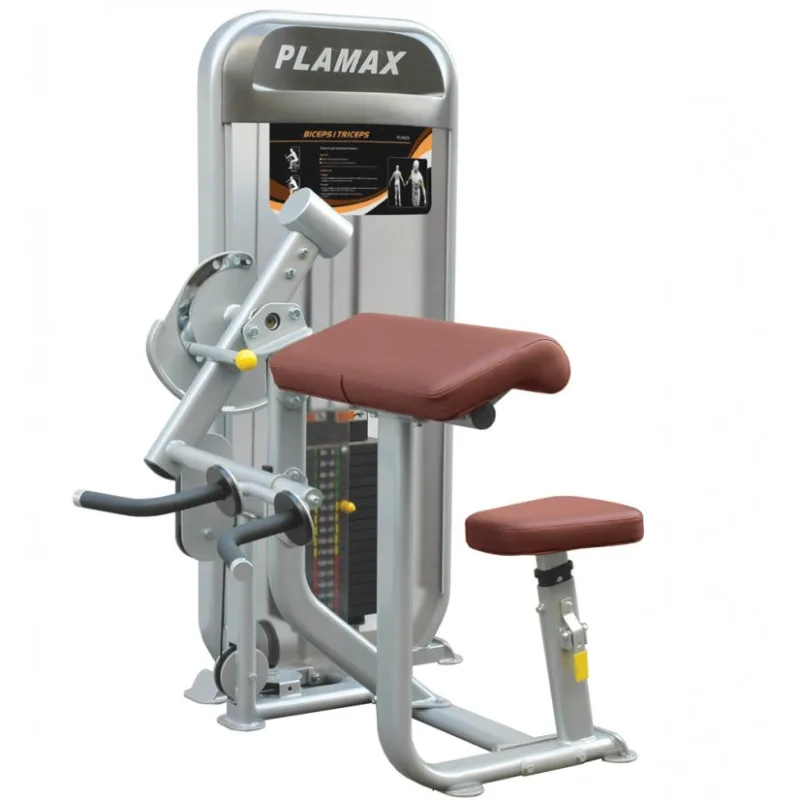Posilovací stroj Biceps/Triceps IMPULSE Plamax, cihličkové závaží 77 kg