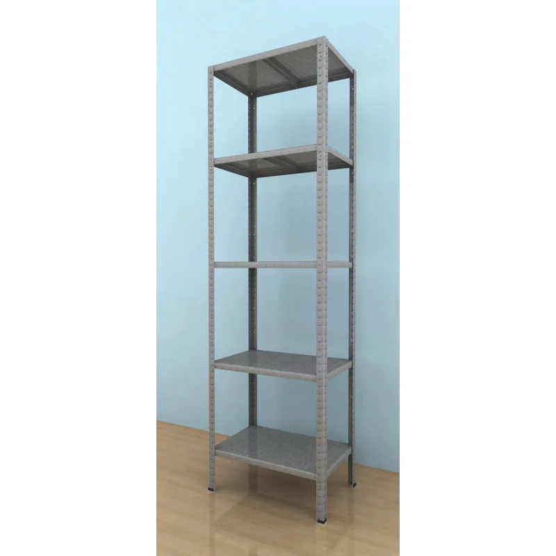 Kovový regál Drumy 2100x600x400/5, 130kg/pol., pozink