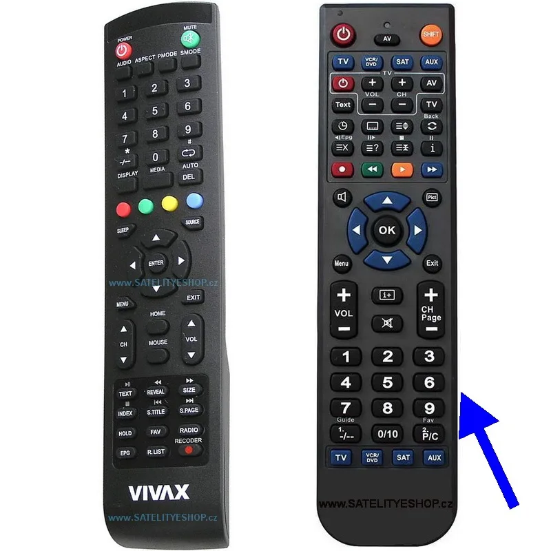 Vivax 32LE78T2S2SM dálkový ovladač náhradní