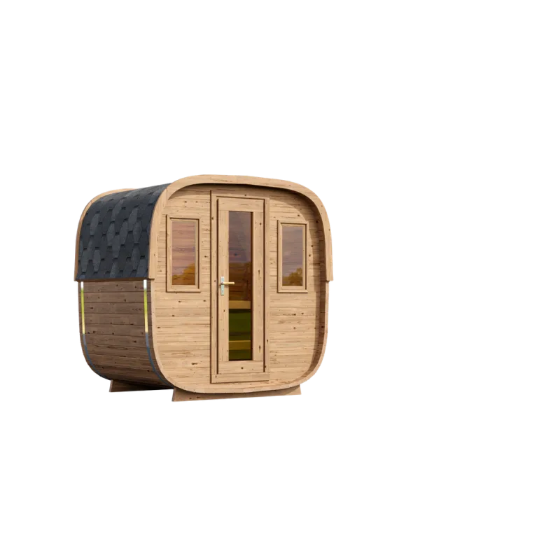 Venkovní sauna Nelio Standard 1,7x2,1 m, 42 mm, 1 místnost, thermowood