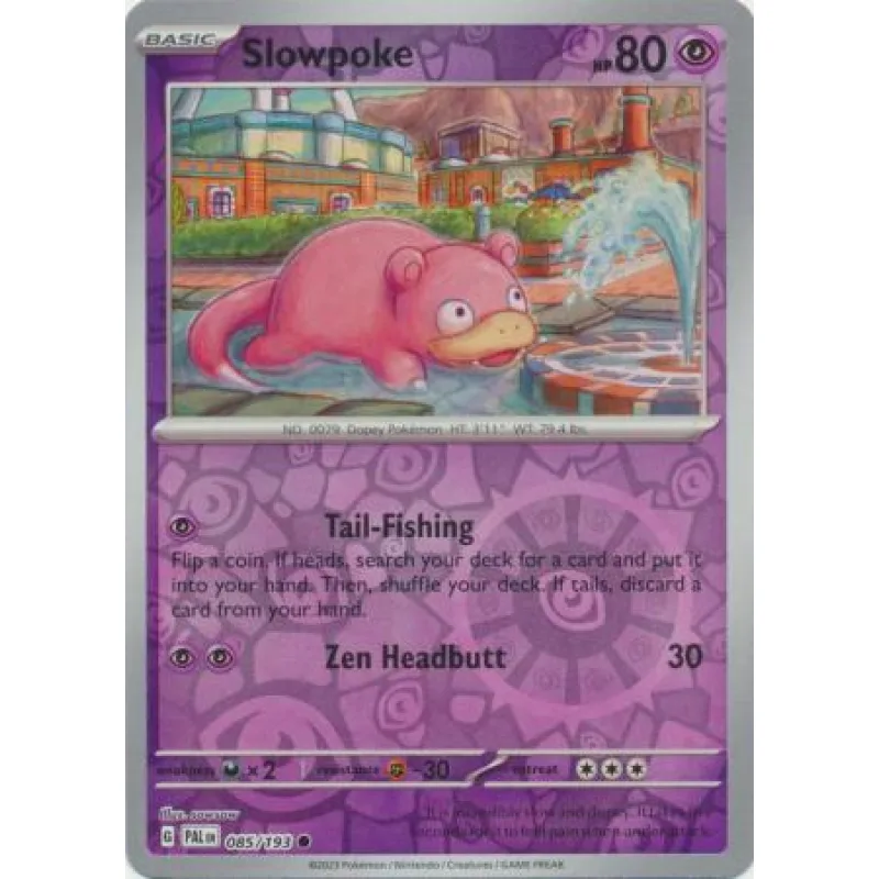 Slowpoke (PAL 085) - REVERSE HOLO