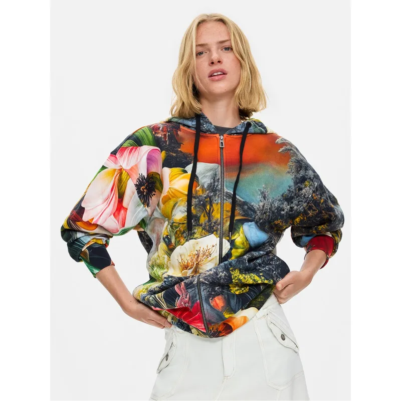 Dámská propínací mikina DESIGUAL TESSA Multicolor