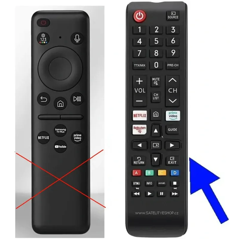 Samsung QE55S85F  náhradní dálkový ovladač tlačítkový