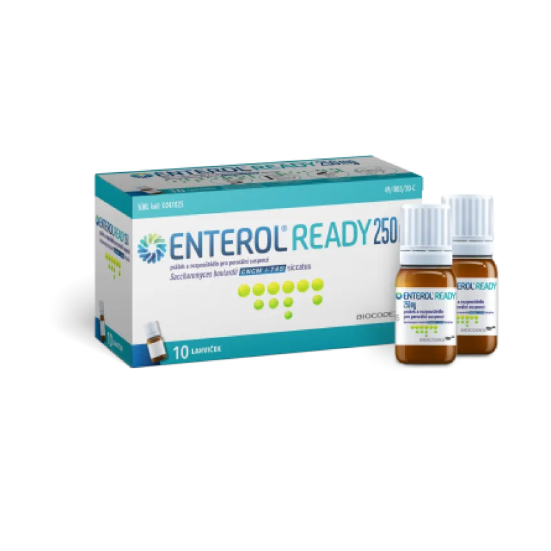 ENTEROL READY 250mg por.plq.sus.10x8ml