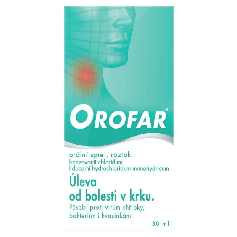 Orofar 2mg/ml+1,5mg/ml 30ml s aplikátorom
