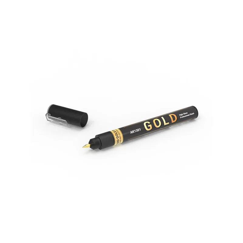 AK Interactive: AK1301 METALLIC Liquid Marker - GOLD