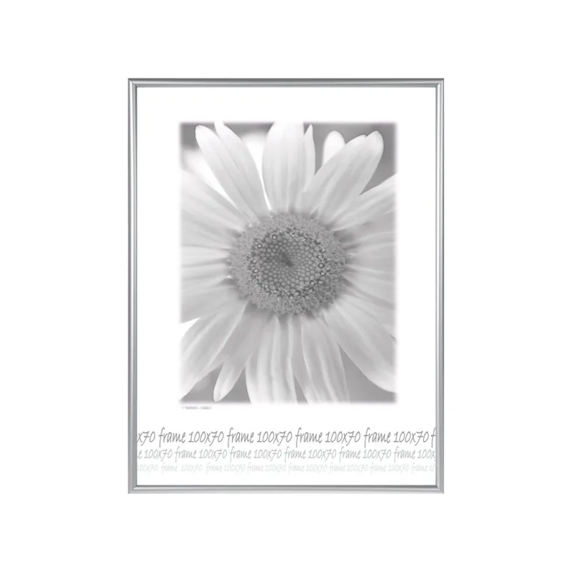 Fotorámeček 70x100 stříbrný plexi