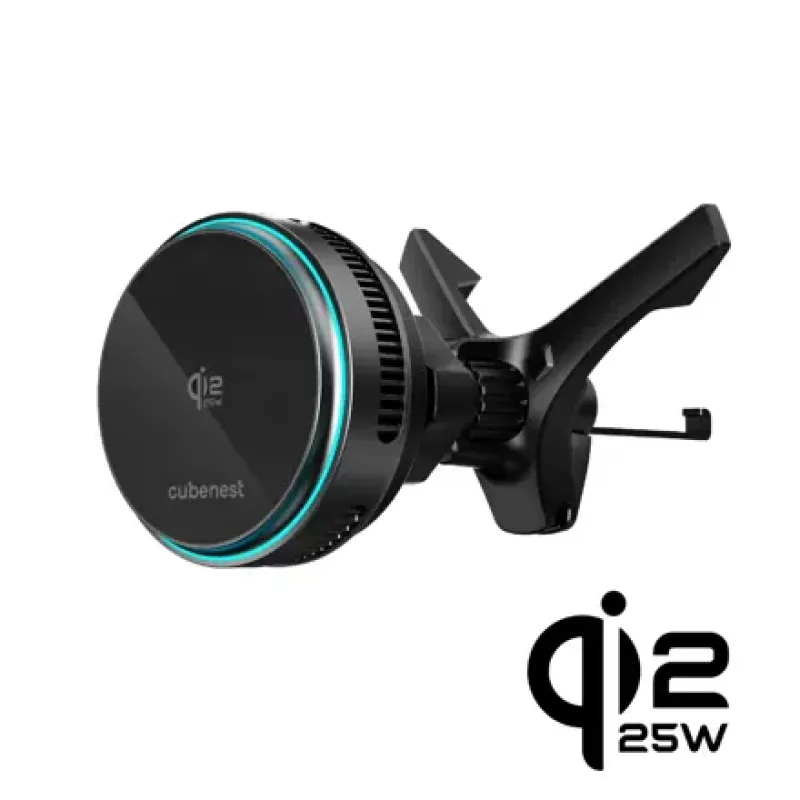 Cubenest Qi2.2 Chladící magnetická bezdrátová nabíječka do auta SQ1C2