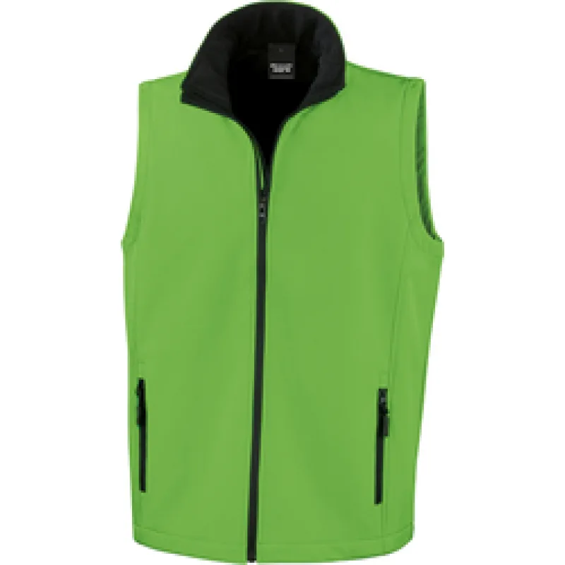 Pánská 2-vrstvá softshell vesta "Printable" Result Recyled R 232M