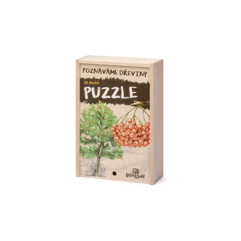 Sada puzzle - Poznáváme dřeviny