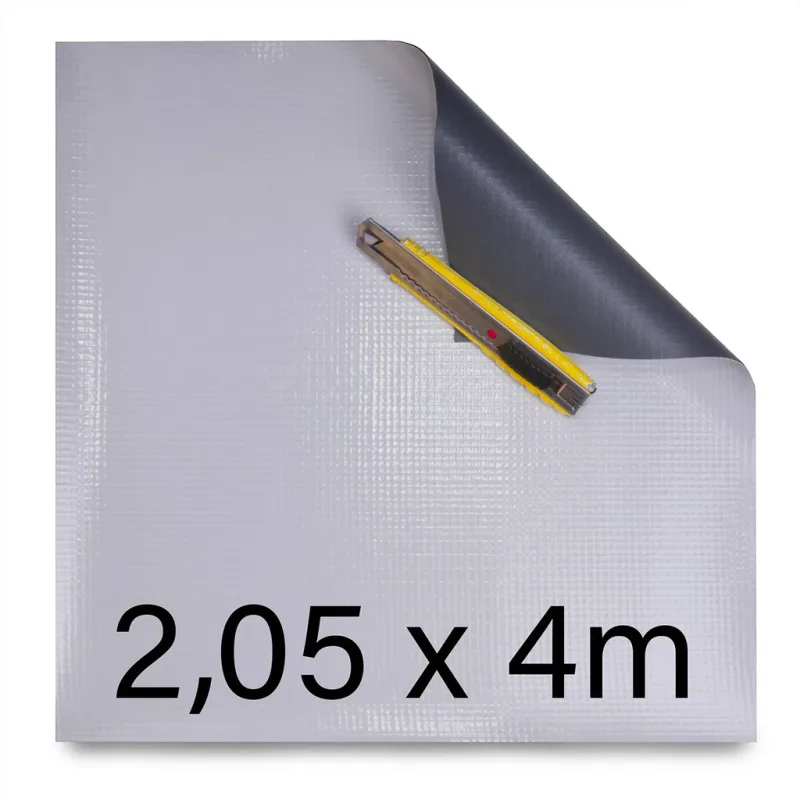Zbytek zemní fólie 2,05x4m=8,2m² (FATRAFOL 810/V 1,80 mm-2050 - šedá střešní)