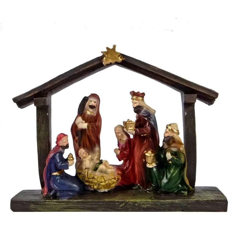 Betlém s hvězdou polyresin 19cm