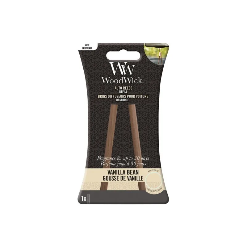 Woodwick náhradní vonné tyčinky do auta Vanilla Bean